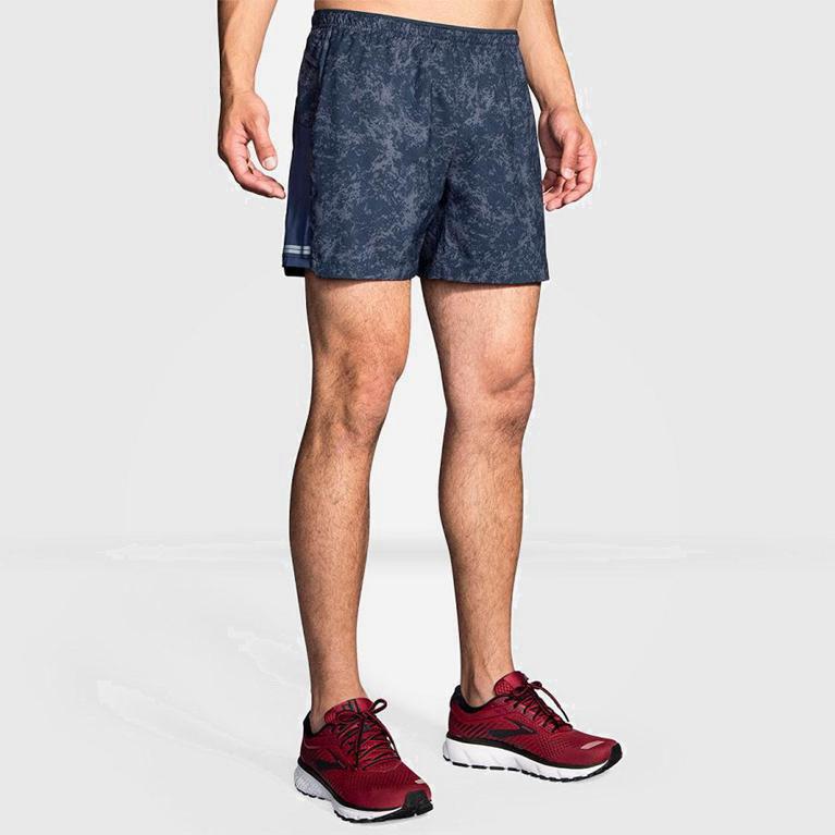 Brooks Sherpa 5 NZ - Men's Running Shorts - Blue (12538-TYNX)